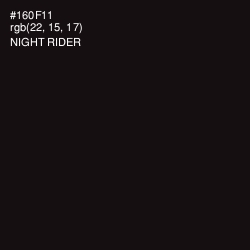 #160F11 - Night Rider Color Image